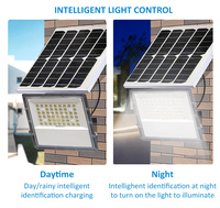 Luz de inundación solar 1000W para exteriores con sensor de movimiento Luz de inundación solar Ip66 Control remoto Material ABS impermeable