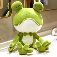 Angela Big Eyes Frog Boneka Hewan Mainan Plush Boneka Katak Hijau Lembut untuk Anak Perempuan Hadiah Liburan