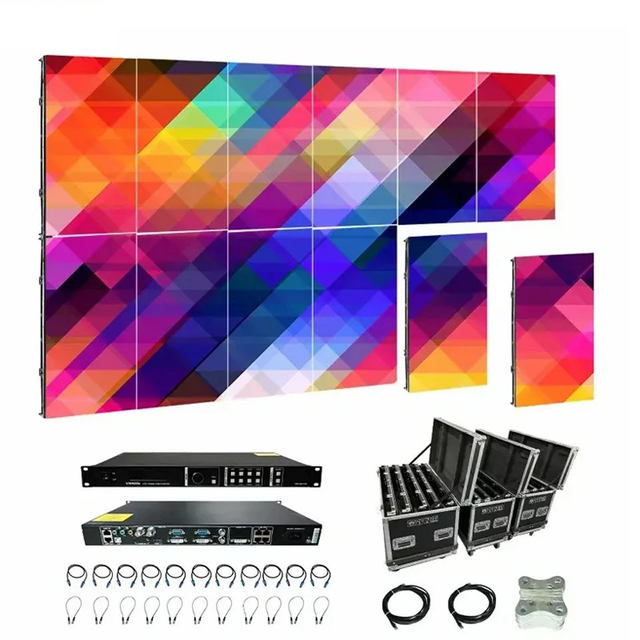 TOPvision Outdoor Indoor LED Display Screen P2.6 P2.9 P3.91 Pixel Pitch Customizable for Art Exhibition Stage
