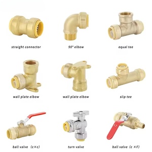 Conector de Acoplamiento Rápido de Latón Forjado de Alta Calidad, Superficie Lisa, Accesorios de Plomería de Empuje, Conector de Tubería de Agua Pex - Product Image 3