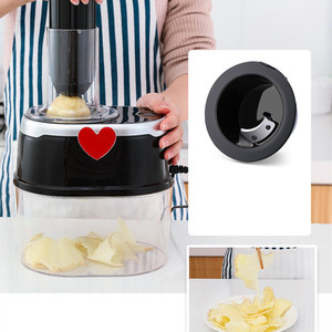 Trancheur <span class=keywords><strong>de</strong></span> <span class=keywords><strong>légumes</strong></span> <span class=keywords><strong>électrique</strong></span> rotatif à 4 lames, ménage Commercial, nouveau - Product Image 2