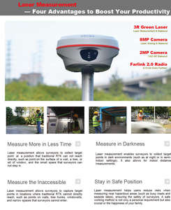 جهاز استقبال ليزر بصري Gps Gnss RTK Gnss Rtk من Kolida K60 Pro Gnss ، سعر نظام تحديد المواقع العالمي لتحديد المواقع ، قاعدة Rtk التفاضلية وروفر K30 Pro K5 K50 - Product Image 6