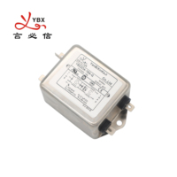 Filtre anti-bruit EMI monophasé AC YB22D4-15A-Q 15A avec certification CE pour machine à masques 50/60Hz