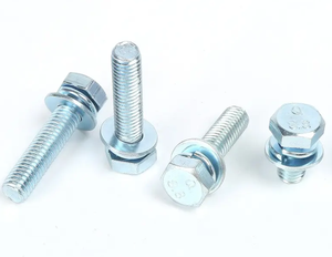 Hot Sale Hex Head <b>Screws</b> Nuts Flat Lock Washers Fully Threaded M18 Metric Hexagon Bolt Blue Zinc Grade 8.8 Fasteners Bolts Nuts - Product Image 6