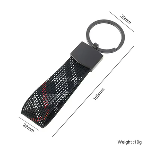 Porte-clés de voiture en ruban de nylon Oxford de haute qualité pour Benz Audi BMW Volkswagen, porte-clés en sangle, pendentif universel - Product Image 2