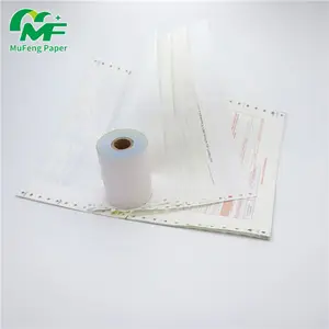 中国製工場サプライヤー2プライノーカーボン紙コンピューター連続フォームNcr紙複製紙