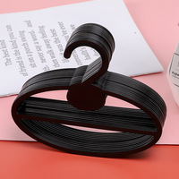 14/17/22cm Oval Scarf Shawl Tie Holder Circle Shape Coat Hanger Clothes Display Slots Holder Organizer Space Saving