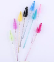 Baguette de mascara jetable en forme de poire en forme de larme brosse en nylon outils d'extension de cils brosse de nettoyage de cils