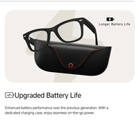 Nouvelles lunettes intelligentes MT5 AI avec Bluetooth 5.4, assistant vocal IA, traduction, réduction du bruit, son stéréo et chargement magnétique
