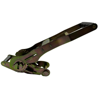 Sangle d'arrimage à cliquet ergonomique galvanisée jaune de 5000 kg (11000 lb) 50 mm (2 pouces)
