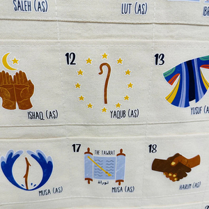 Calendrier du Ramadan personnalisé en toile avec nom personnalisé, calendrier de l'Avent du Ramadan vierge personnalisé pour enfants, 30 <span class=keywords><strong>jours</strong></span> - Product Image 5