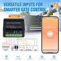 Penerima WiFi Gerbang Garasi Giant S6Pro 2.4GHz Bahan ABS Satu Kanal 10-30V DC AC Modern Tahan Lama untuk Motor Gerbang Otomatis