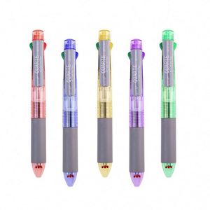 4-in-1 <b>Multi</b>-<b>Color</b> Ballpoint <b>Pen</b> Custom Logo Print Gel <b>Pens</b> with 0.5mm 0.7mm Writing Width for School & Office Promotional Gift - Product Image 4