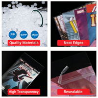 Sacs et cartons de protection pour bandes dessinées, pochettes de protection en plastique pour couvertures de bandes dessinées et cartons sans acide