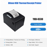 Impresora Térmica de Recibos de Alta Velocidad de 260 mm/s, Impresora Térmica Directa de Tickets para Punto de Venta, Interfaz USB, LAN, BT, RS232, WIFI Opcional