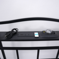 Lits en fer en gros pour la location, portables pour usage domestique, lits superposés doubles simples, lits individuels, lits de sieste pour bureau, équipement pour la sieste
