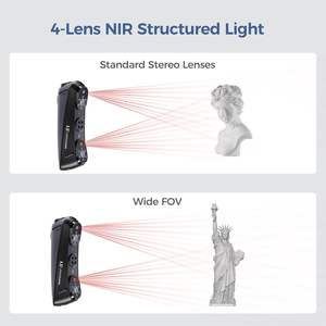 Escáner 3D portátil Sermoon S1 con láser azul de grado metrológico de 0.02 mm para proyectos de ingeniería - Product Image 4