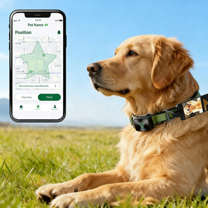 Collier intelligent pour animaux de compagnie USMILEPET, nouveau modèle, avec suivi <span class=keywords><strong>GPS</strong></span>, surveillance de la fréquence cardiaque, de l'oxygène sanguin et de la pression artérielle pour chien et chat - Product Image 1