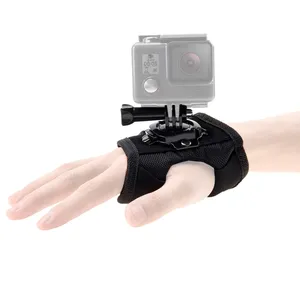 PULUZ热卖高品质360度旋转大尺寸手套式手腕带，适用于Go Pro Heros相机
