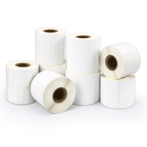 Étiquettes thermiques adhésives en papier semi-brillant pour codes-barres, 4x2, 4x3, 4x4, 4x6, 4x8 pouces, pour expédition et entrepôt - Product Image 1