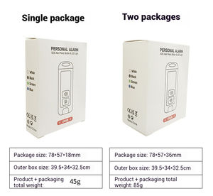 Porte-clés LED anti-chute Alarme d'autodéfense personnelle Alarme de sécurité personnelle rechargeable Safesound pour femmes - Product Image 5