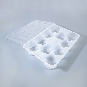 Caja para 10 Bollos al Vapor, Repostería China, Apta para Congelador y Microondas, Plástico de Grado Alimenticio, Personalizable - Product Image 1