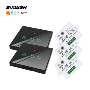Kit <span class=keywords><strong>de</strong></span> commutateur intelligent <span class=keywords><strong>de</strong></span> protocole SIXWGH Zigbee avec commande tactile sans fil pour commande vocale via Alexa et Google <span class=keywords><strong>Assistant</strong></span> - Product Image 1