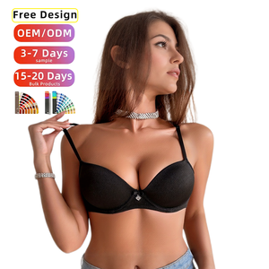 Sofort Lieferbar: Sexy Dessous, Bügelloser Push-up-T-Shirt-BH in Uni, Direkt vom Hersteller - Product Image 1