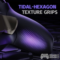 Kit de boutons arrière en métal véritable caoutchouté noir RISE Plus MAX avec déclencheurs à clic pour manette PS5 BDM-010/020
