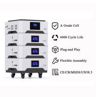 Avepower 100Ah 200Ah Batteries au lithium-ion 48V Batterie de stockage d'énergie empilable LiFePO4 pour système d'énergie solaire domestique