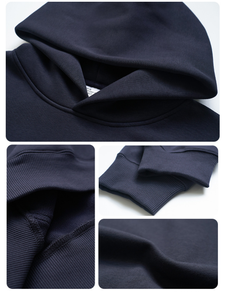 Felpa Pesante 500g con Strato d'Aria Calda, Tinta Unita, Foderata in Pile, Ispessita, per <span class=keywords><strong>Uomo</strong></span> e Donna, Autunno e Inverno - Product Image 4