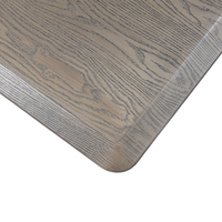 Tapis de cuisine anti-fatigue en PU, taille moyenne personnalisée, imprimé imitation bois, style vintage chic, rembourré, antimicrobien et antidérapant