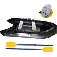 Venta de Fábrica: Yate Deportivo Inflable con Motor Fuera de Borda, Piso de PVC y Aluminio, para Pesca, Recreación y Crucero, Capacidad para 6 Personas