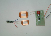 Bobine de réception sans fil à charge rapide standard Qi pour téléphone portable, certifiée RoHS, dimensions personnalisables, inductance 125C