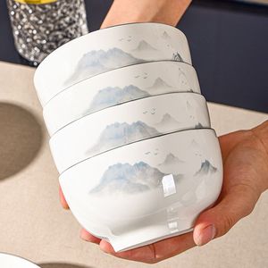 Bol en céramique 20-20,9 cm, résistant à la chaleur, compatible micro-ondes, usage domestique - Product Image 3