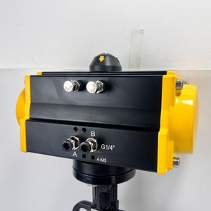 Válvula de mariposa neumática D671F-16Q de hierro dúctil tipo abrazadera para productos químicos, agua y temperatura normal - Product Image 1