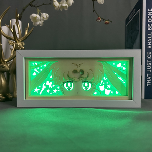 3D Anime Sailor Moon Eyes caja de luz sombra caja de luz Manga Led noche luz dormitorio decoración lámpara de mesa animación luz nocturna - Product Image 4