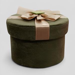 Scatola in Velluto Verde con Fiocco 10x7cm - Product Image 1