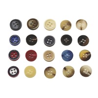 Boutons de chemise en résine 4 trous boutons vêtements costume Cardigan col boutons vêtements vente en gros