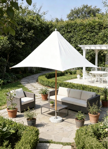 <span class=keywords><strong>Parasol</strong></span> de jardin <span class=keywords><strong>pliable</strong></span> moderne robuste sur mesure 4m 6m 8m pour terrasse, plage, protection solaire et pluie - Product Image 2