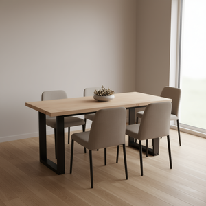 <b>Solid</b> Pine <b>Wood</b> Dining <b>Table</b> Top 39.4 X 19.7 In Natural Finish Rectangular Modern Design Home Furniture - Product Image 2