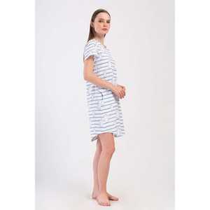 Elegante Vestido Túnica de Manga Corta con Cuello Redondo y Bolsillo Ovalado para Mujer, Talla Grande, Largo hasta la Rodilla, Diseño Sólido, Ideal para el Día del Club, Disponible en Talla XS - Product Image 3