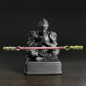 Personnage Foshan personnalisé <span class=keywords><strong>noir</strong></span> mythe <span class=keywords><strong>soleil</strong></span> Wukong figurine en résine modè<span class=keywords><strong>le</strong></span> Statue pour la décoration intérieure vente jeu Wukong Table - Product Image 4