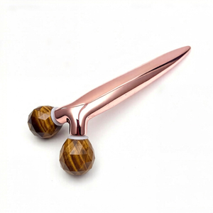 Rodillo Facial de Jade y Cuarzo Rosa, Rodillo de Masaje Facial 3D con Forma de Linterna, Venta Caliente - Product Image 2