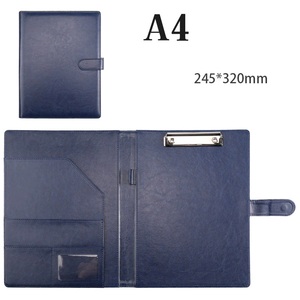 Tùy chỉnh chuyên nghiệp chất lượng hàng đầu chính hãng da danh mục đầu tư kinh doanh túi thư mục tập tin A4 tài liệu chất kết dính với chủ thẻ - Product Image 6