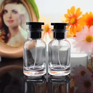 100ml Vòng thủy tinh tùy chỉnh phun chai nước hoa bao bì chai nước hoa sang trọng với hộp tùy chỉnh