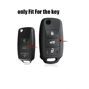 Housse de clé de voiture en silicone OLIVER compatible avec VW Passat B5/Polo T4/Golf 4 <span class=keywords><strong>Seat</strong></span> <span class=keywords><strong>Leon</strong></span>/Altea/Ateca/Skoda Octavia A5 Porte-clés - Product Image 6