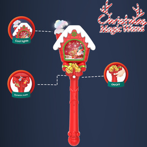 Christmas <b>Light</b> up Magic Wands Toys Cool <b>Light</b> Dynamic <b>Music</b> Party Role Play Gift - Product Image 2