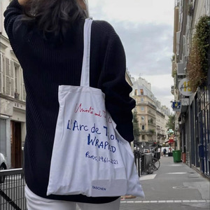 Bolsa de Compras de Lona de Algodón con Logotipo Personalizado, Reutilizable, Ecológica, MOQ Pequeño, Venta al Por Mayor - Product Image 5