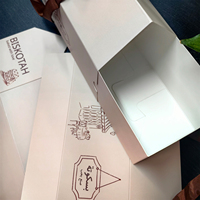 Sac en papier personnalisé, boîte à biscuits portable, emballage pour pâtisserie et desserts, design gratuit, taille et motif, vente en gros